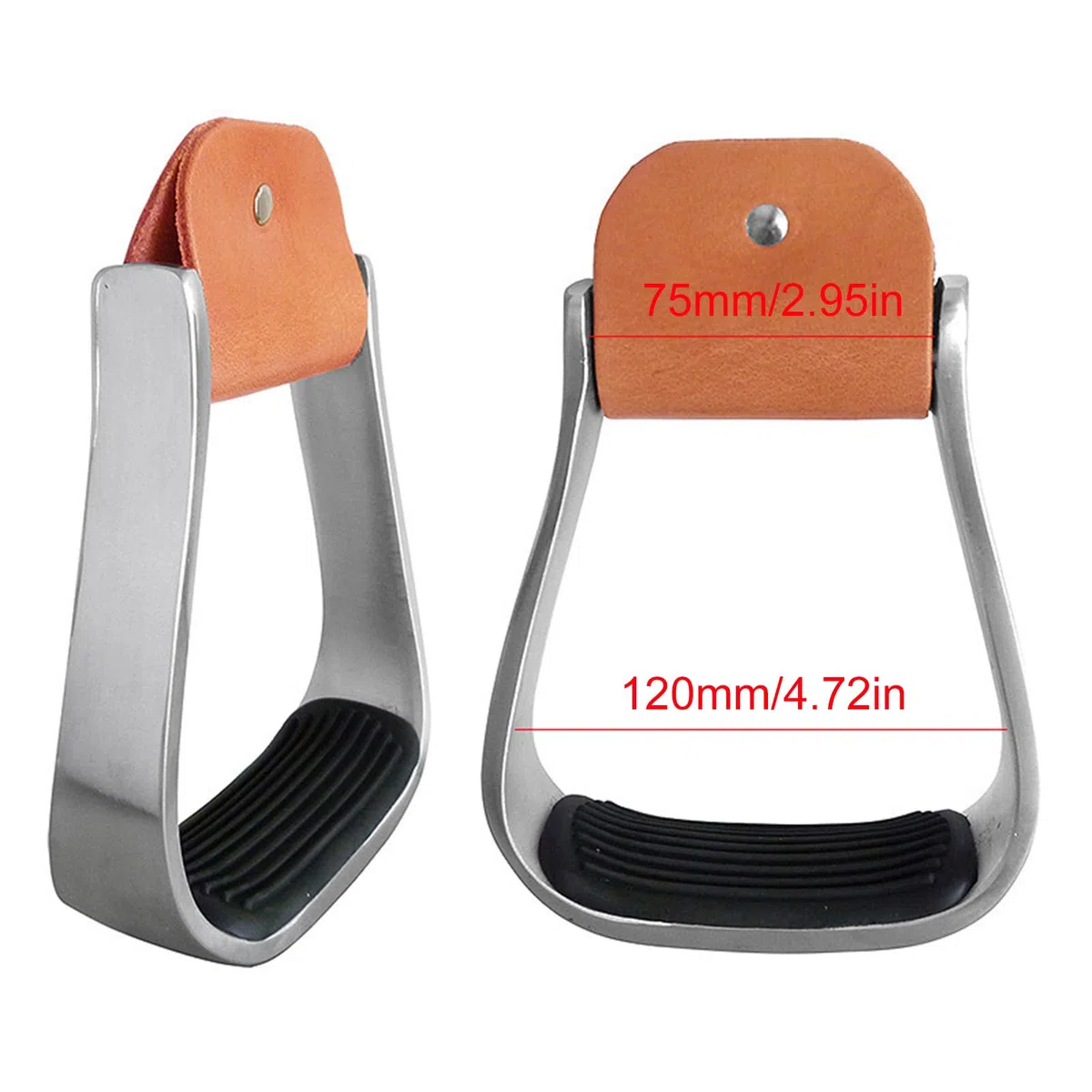 Staffe Stile Western,Attrezzatura Equestre in Alluminio Imbottita - Staffe Ad Alta Resistenza,Per Box Stalla Pascolo Fattoria Ranch Lavoro Addestramento Competizione Escursione Equitazione