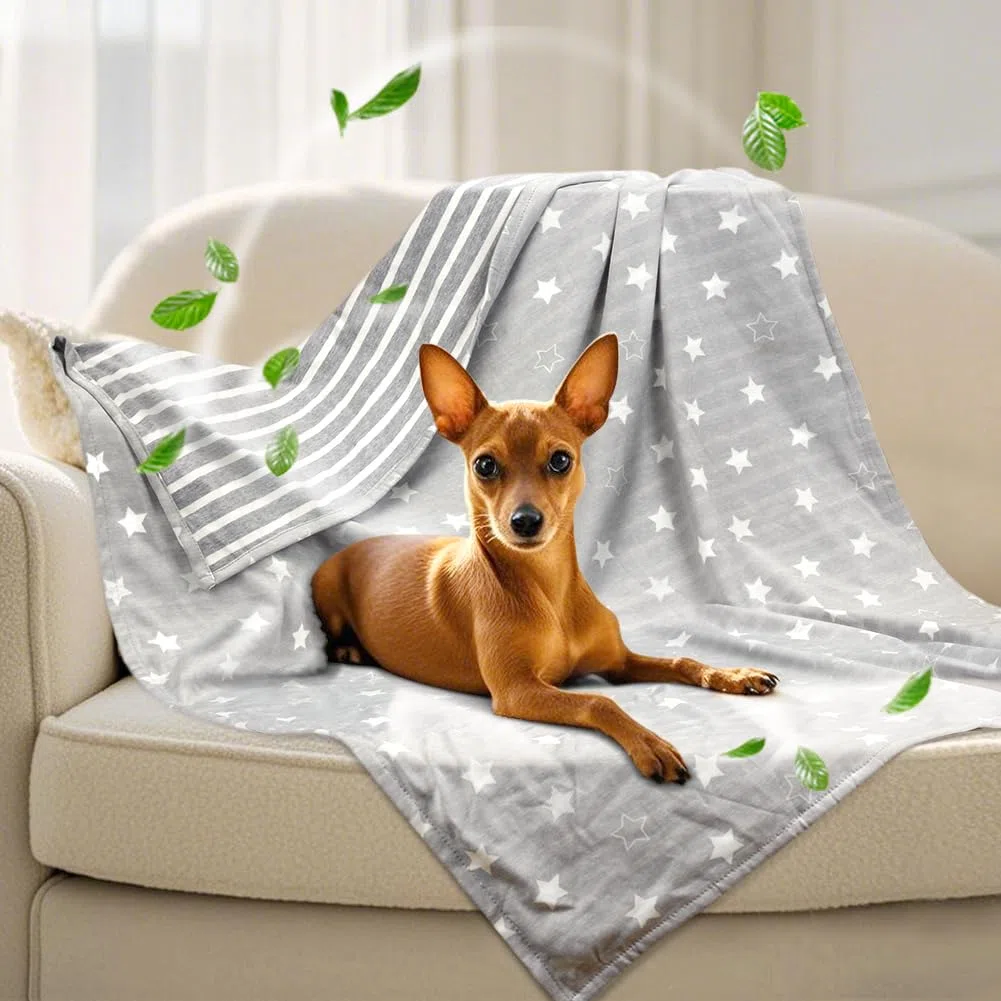 Coperta rinfrescante per cani, leggera, autoregolante, per cani di taglia piccola e media, lavabile, per cani e gatti, coperte estive in seta ghiacciata per animali domestici, per casse e