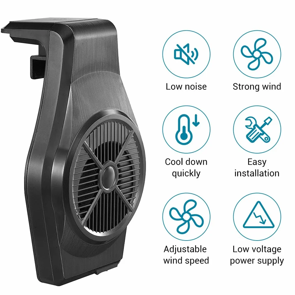 Mini ventilatore refrigeratore per acquario, ventola di raffreddamento silenziosa a 2 livelli per acquari salati e dolci