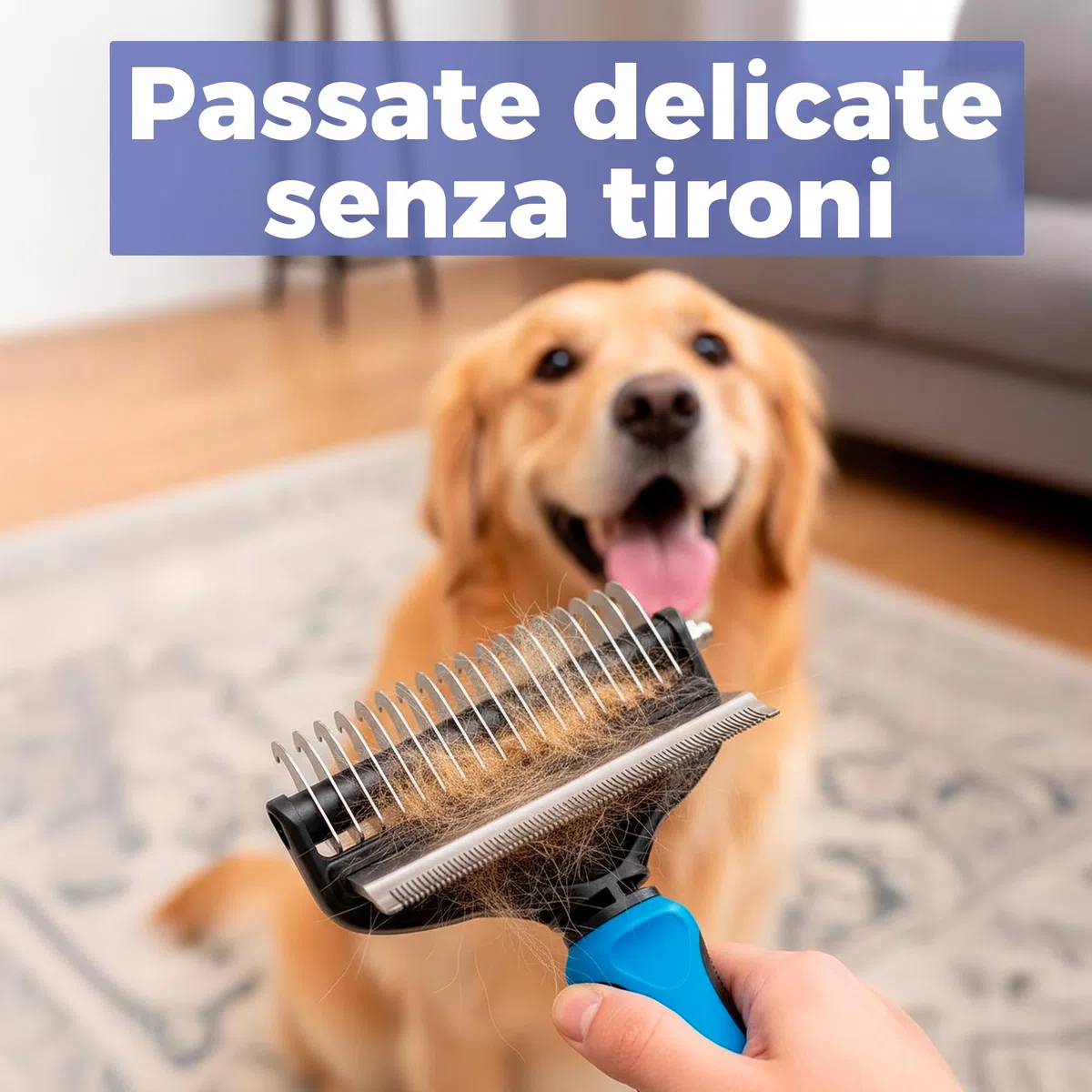 Spazzola per cani e gatti a pelo lungo - pettine grande professionale districante e spazzole per cani, gatti persiani e animali domestici a pelo corto per rimuovere peli morti