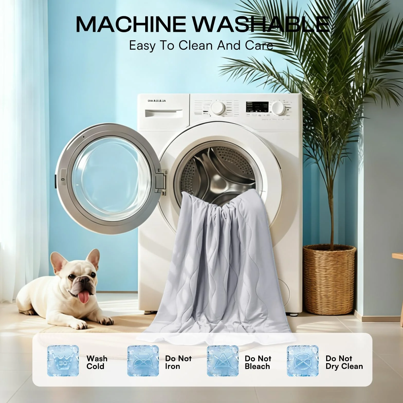 luciphia Coperta Refrigerante Cane Q-MAX>0,5,Coperta Rinfrescante per l'estate per cani,Copridivano Rinfrescante Lavabile in Lavatrice per Cani e Gatti,Adatto a divani e lettiGrigio chiaro 74 * 102cm