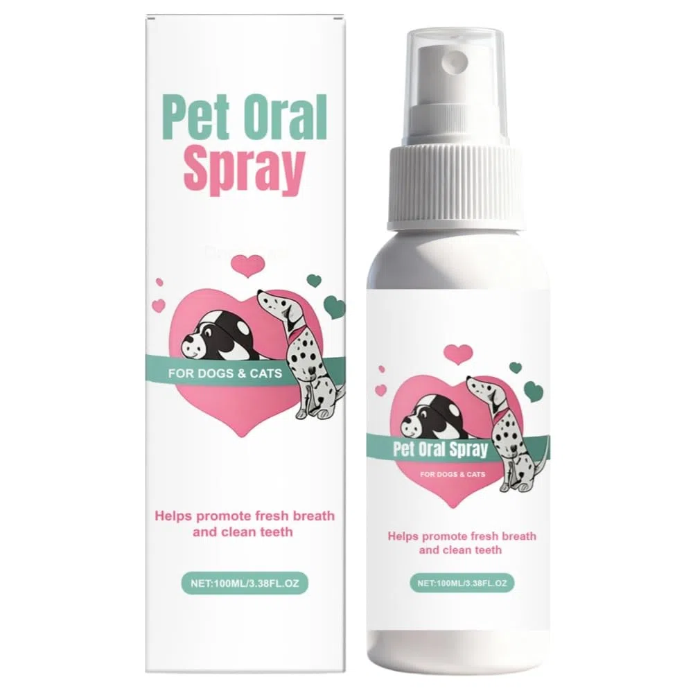 MEIION Codallma Spray per la Cura Dentale per Cani e Gatti - Pulizia Denti Gengive, Rimuove Placca, Rinfresca Alito