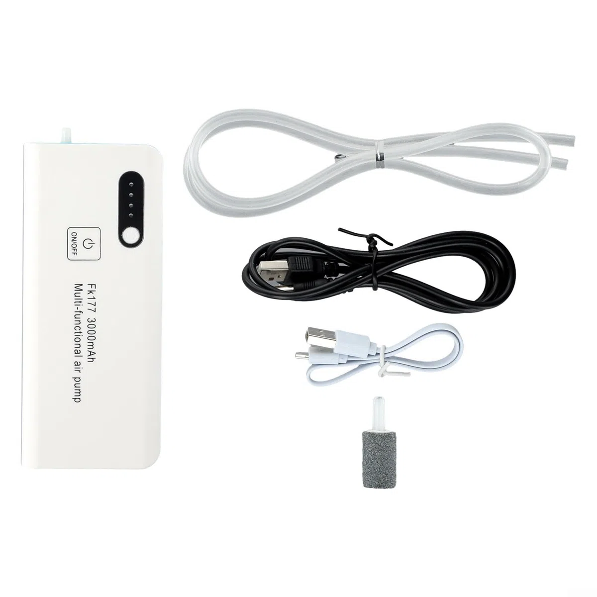 Aeratore portatile da pesca, pompa di ossigeno di ricarica USB, compatto e
