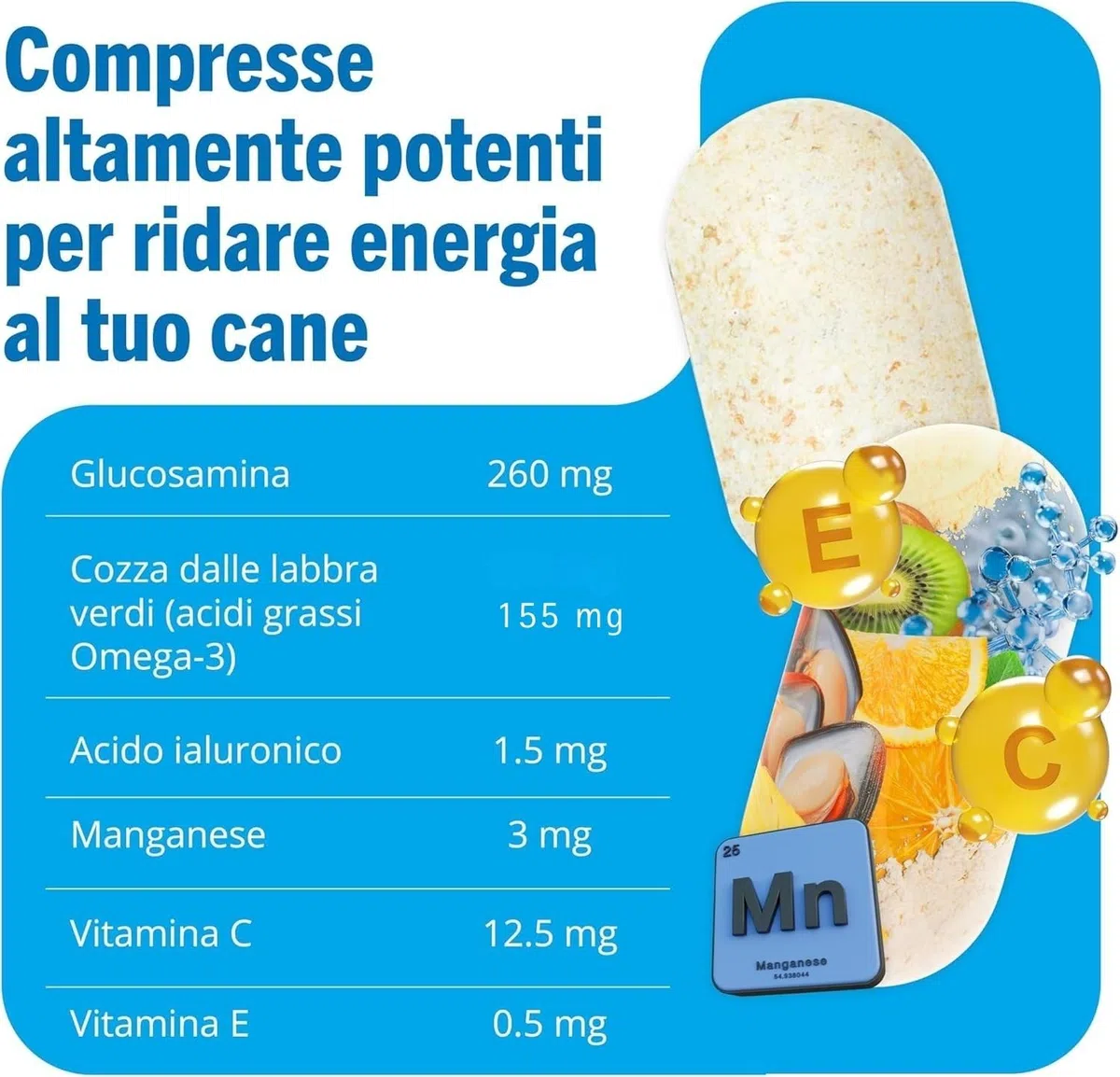 JOINTSURE Integratori per Cani Articolazioni 120 Compresse | Supporta la Mobilità e le Articolazioni di Cani Anziani e Adulti | Condoprotettori con Glucosamina, Condroitina, Cozza Verde