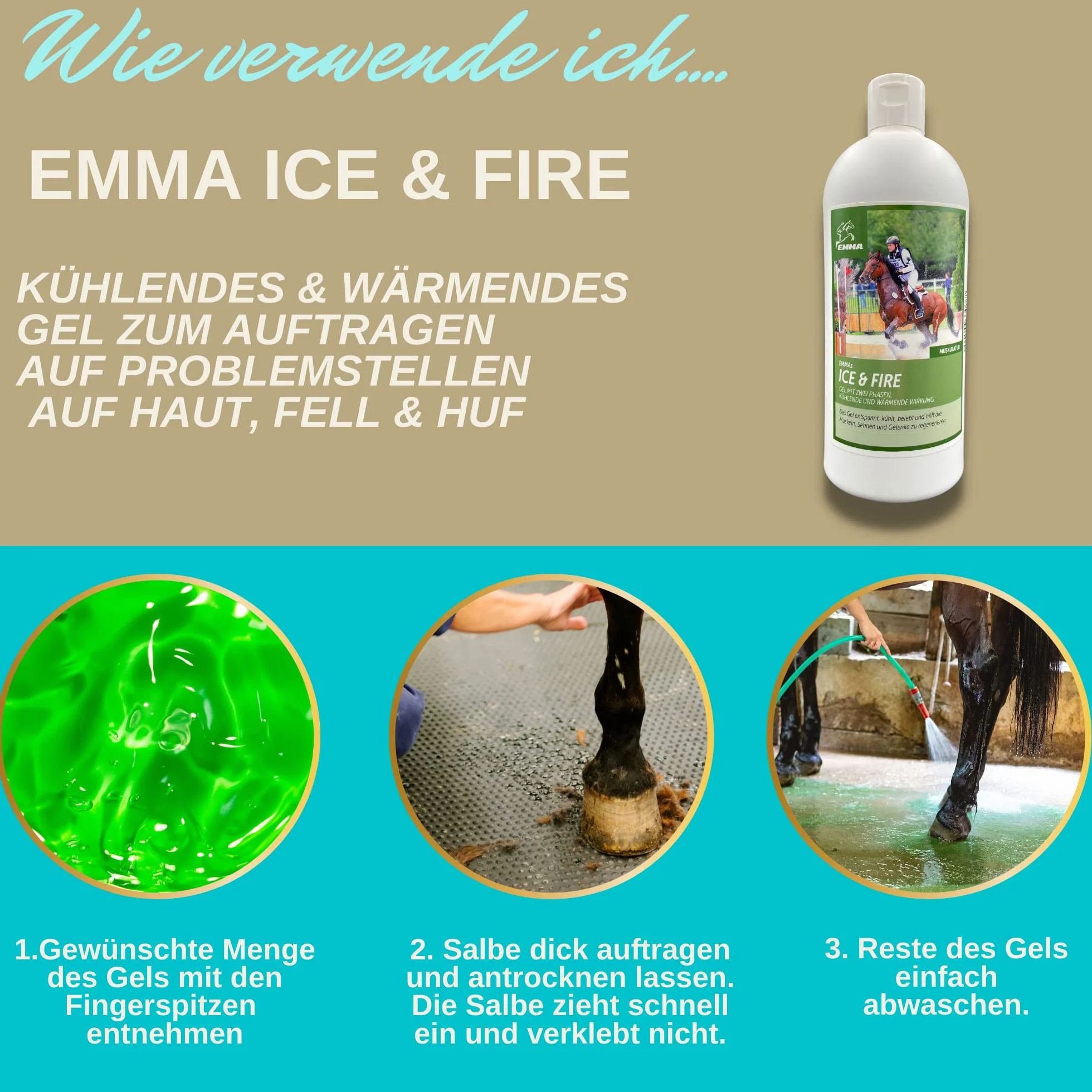 Arnica Gel 500ml rinfrescante con unguento all'arnica Gel extra forte I Tendini, legamenti I Unguento rinfrescante e riscaldante I Unguento con crema all'arnica Gel massaggio muscolare per cavalli