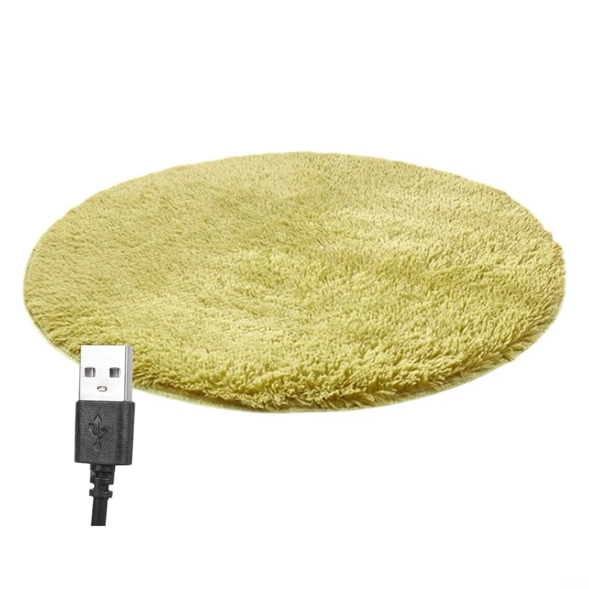 Tappetino termico per animali domestici, riscaldato tramite USB, in peluche, coperta elettrica per cani e gatti, temperatura costante, termostato, tappetino riscaldante elettrico (verde)