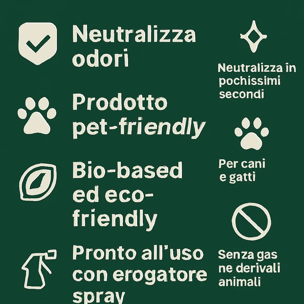 Elimina Odori Bio Urina Cani Gatti + Detersivo Delicato Animali
