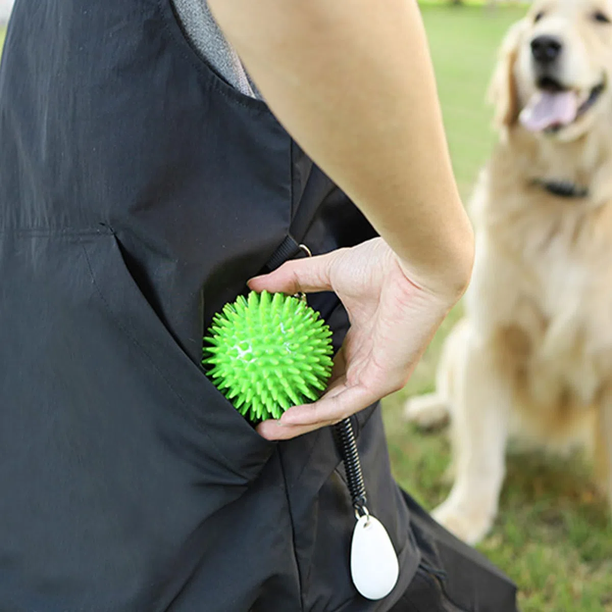 Gilet da addestramento per cani da compagnia - Abbigliamento da addestramento regolabile multitasche, design con bottoni laterali | Gilet per cani resistente per sportiva Caccia Lavoro all'apert