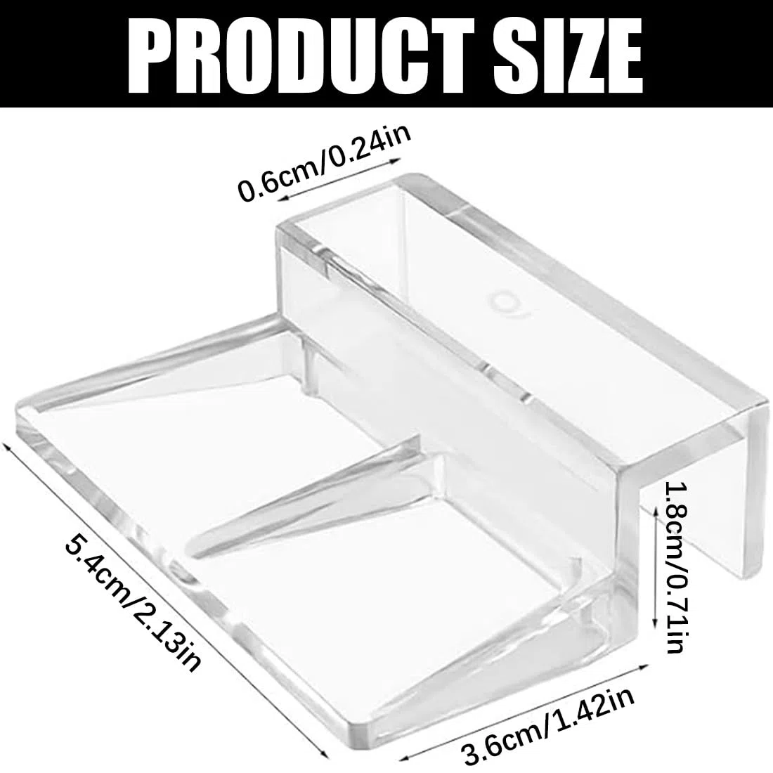 Clip per Coperchio in Vetro per Acquario,Clip in Vetro per Vasche di Pesce,Staffa per Coperchio per Acquario,Supporto per Acrilico per Acquario,Clip per Coperchio Universale Multifunzione,6mm,6 PCS