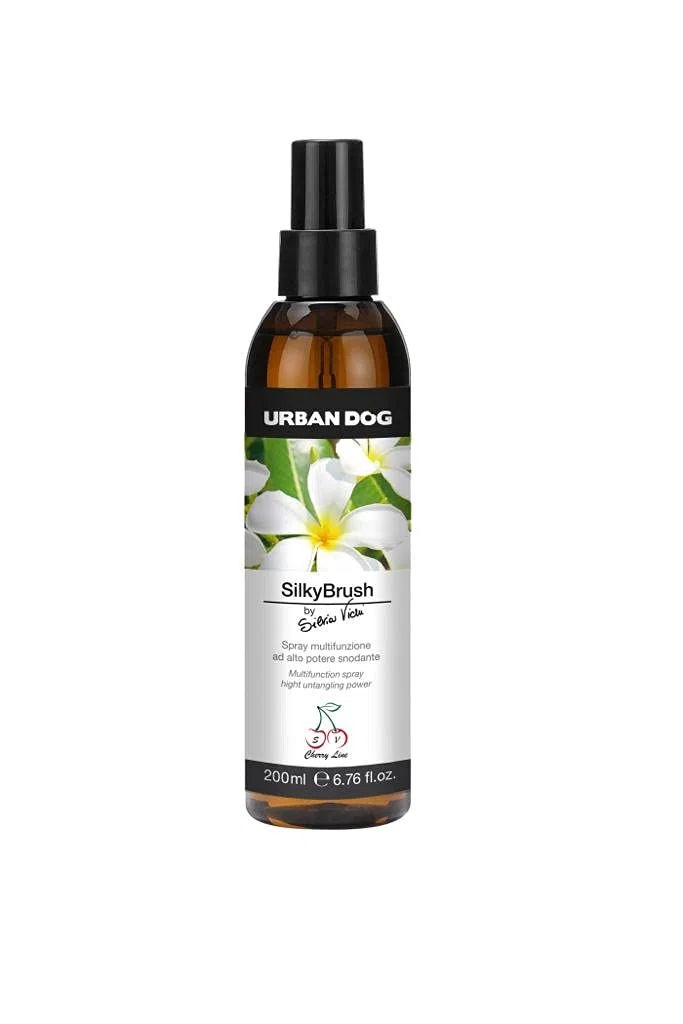 URBAN DOG Silky Brush Spray Districante Cani 200 ml – Alto Potere Snodante per Pelo Annodato e Infeltrito, Condizionante per Spazzolatura Facile