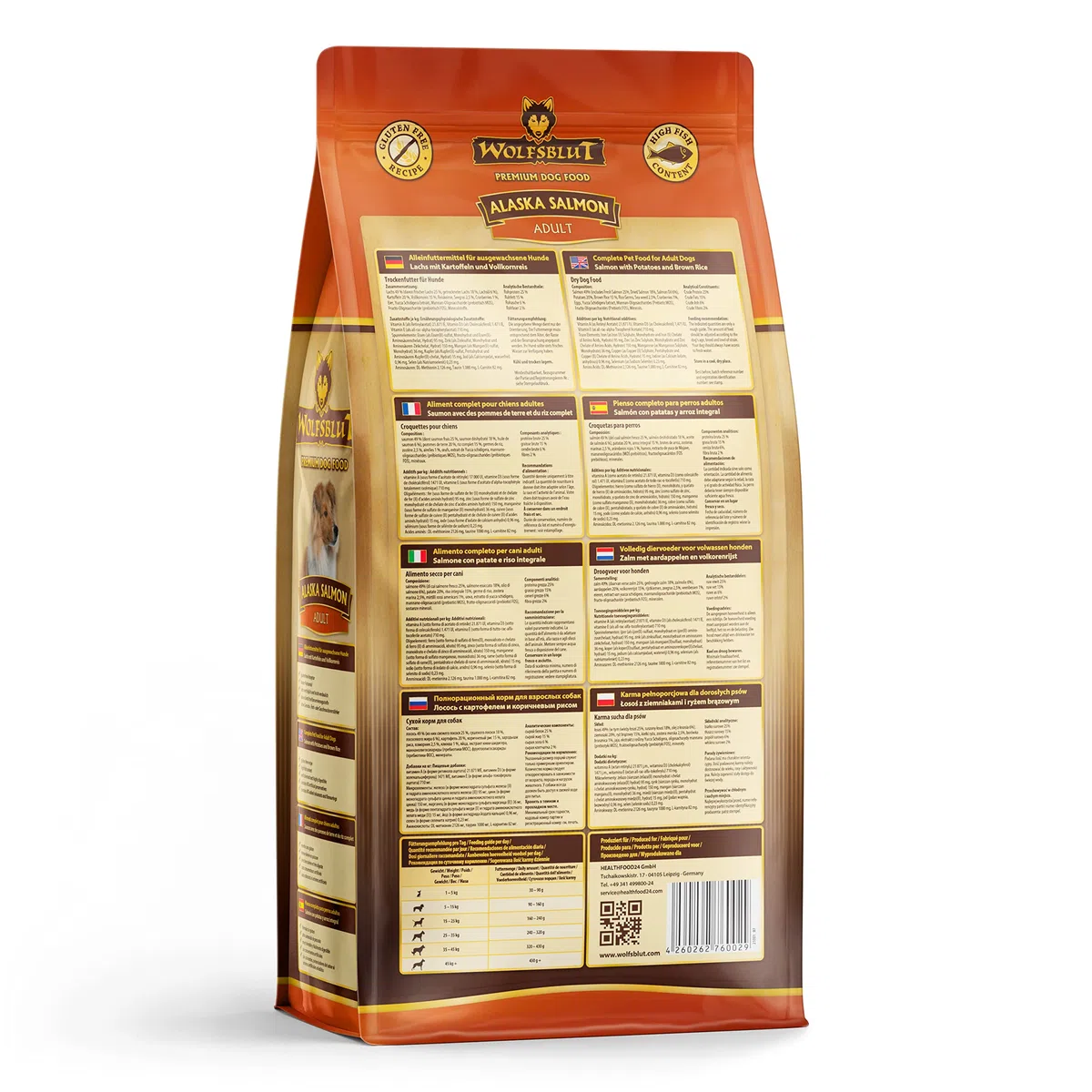 Wolfsblut - Alaska Salmon - 2 kg - Salmone - Cibo Secco - Cibo per Cani - Senza Cereali