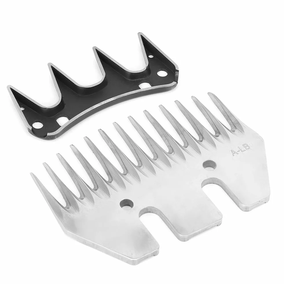 Lama per Tosatrice per Pecore in Acciaio Inossidabile, Lama per Cesoia per Capra (Lama dritta 13 denti (+ lama oscillante))
