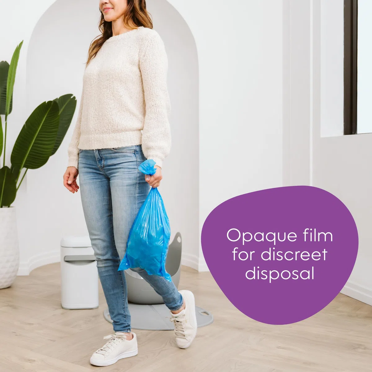 Litter Genie Sacchetti di ricarica facili da arrotolare (1 pezzo) | Include un rotolo di 6 mesi di lunga durata di 24 sacchetti | Ultimate Odor Control Cat Litter Bags