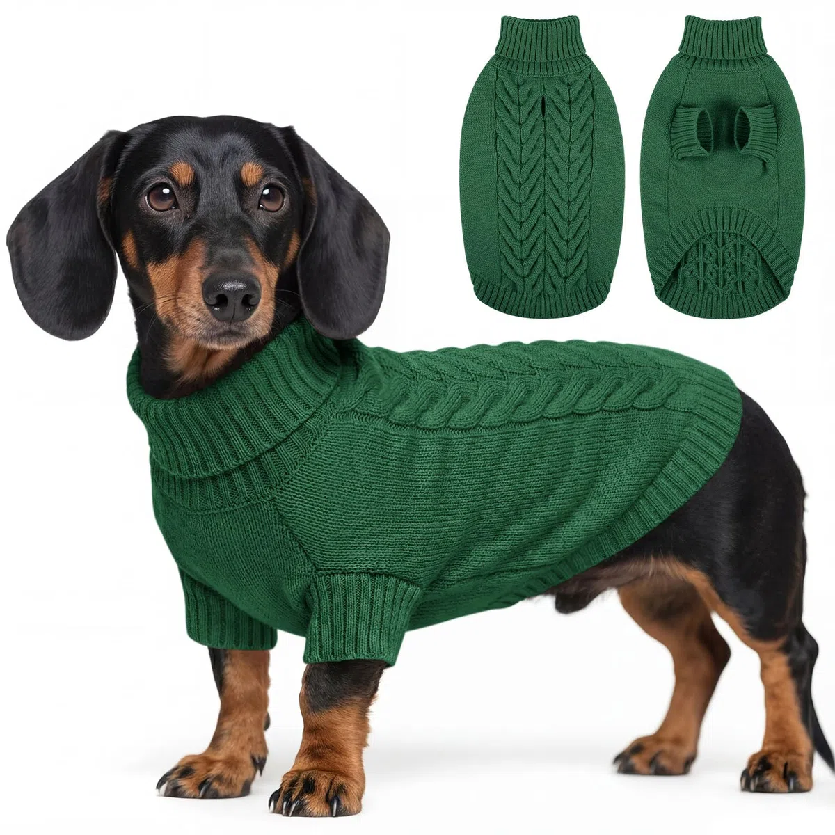 ASENKU Maglione Invernale Cane Felpa per Cani di Taglia Media, Maglioncino Cane con Collo Alto Abbigliamento Cappotto Pullover M