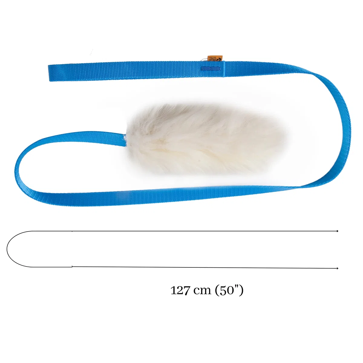 DINGO giocattolo per cani - cacciatore di pelle di pecora con piombo lungo blu 130 cm, agilità motivazione ricompensa rimorchiatore per allenamento e divertimento 15583