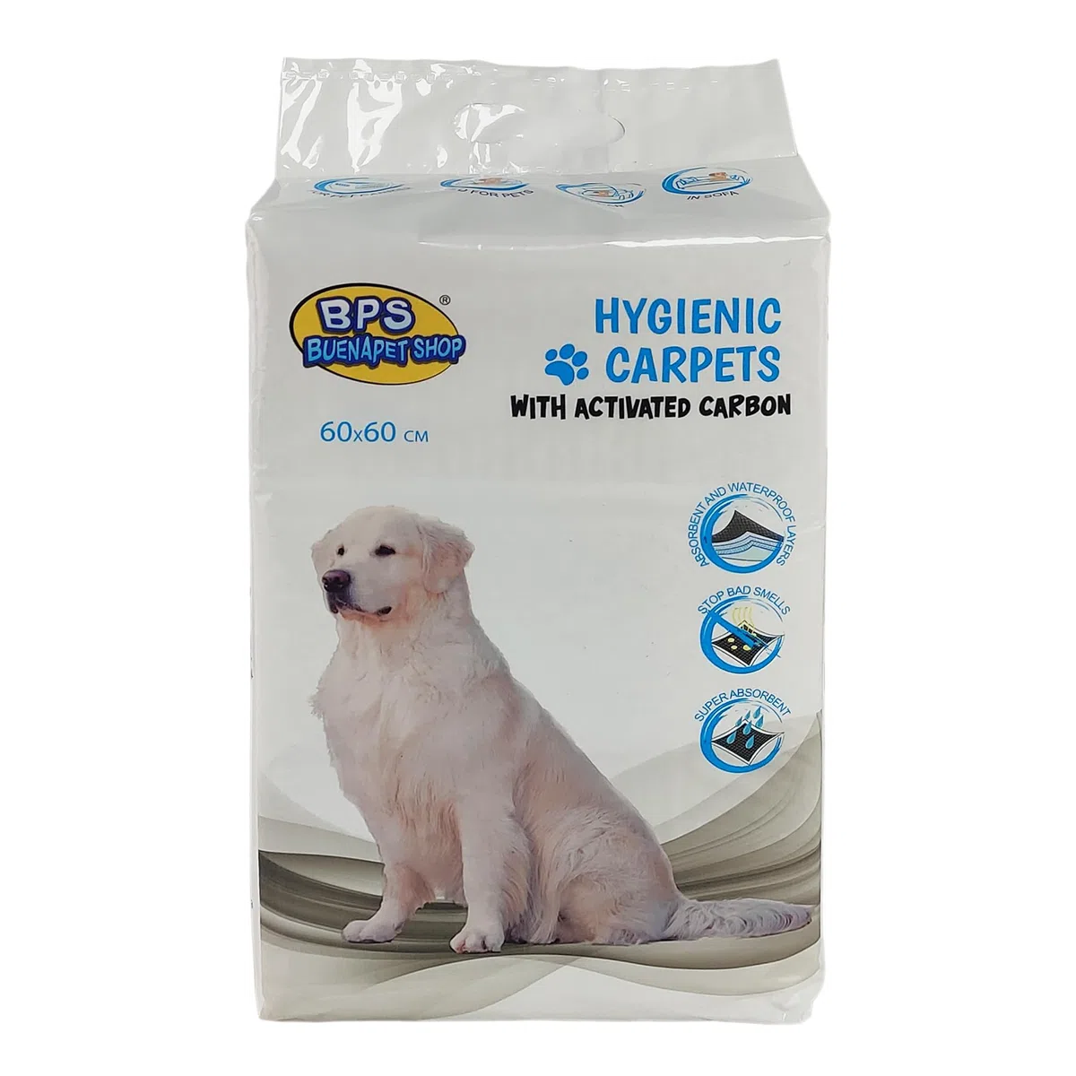 Tappetino Igienico Assorbente per Cani con carboni attivi (100pezzi 60x60cm)