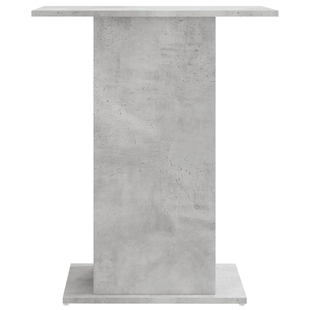Supporto per acquario, grigio cemento, in legno, 60,5 x 36 x 72,5 cm, stabile, per carichi pesanti, con ripiano, scaffale e porta per acquario, conservazione di mangime, filtro e pompa