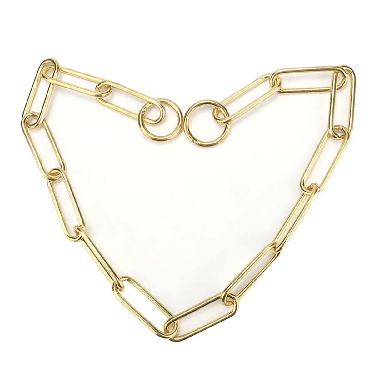 Joyzan Collare a Catena Per Cane, Collari Cani Colletti Prova di Masticazione Oro Collar Semistrozzo In Metallo Resistente Cane Piccola Media Grande Allenamento Piedi Addestramento Controllo Sicurezza