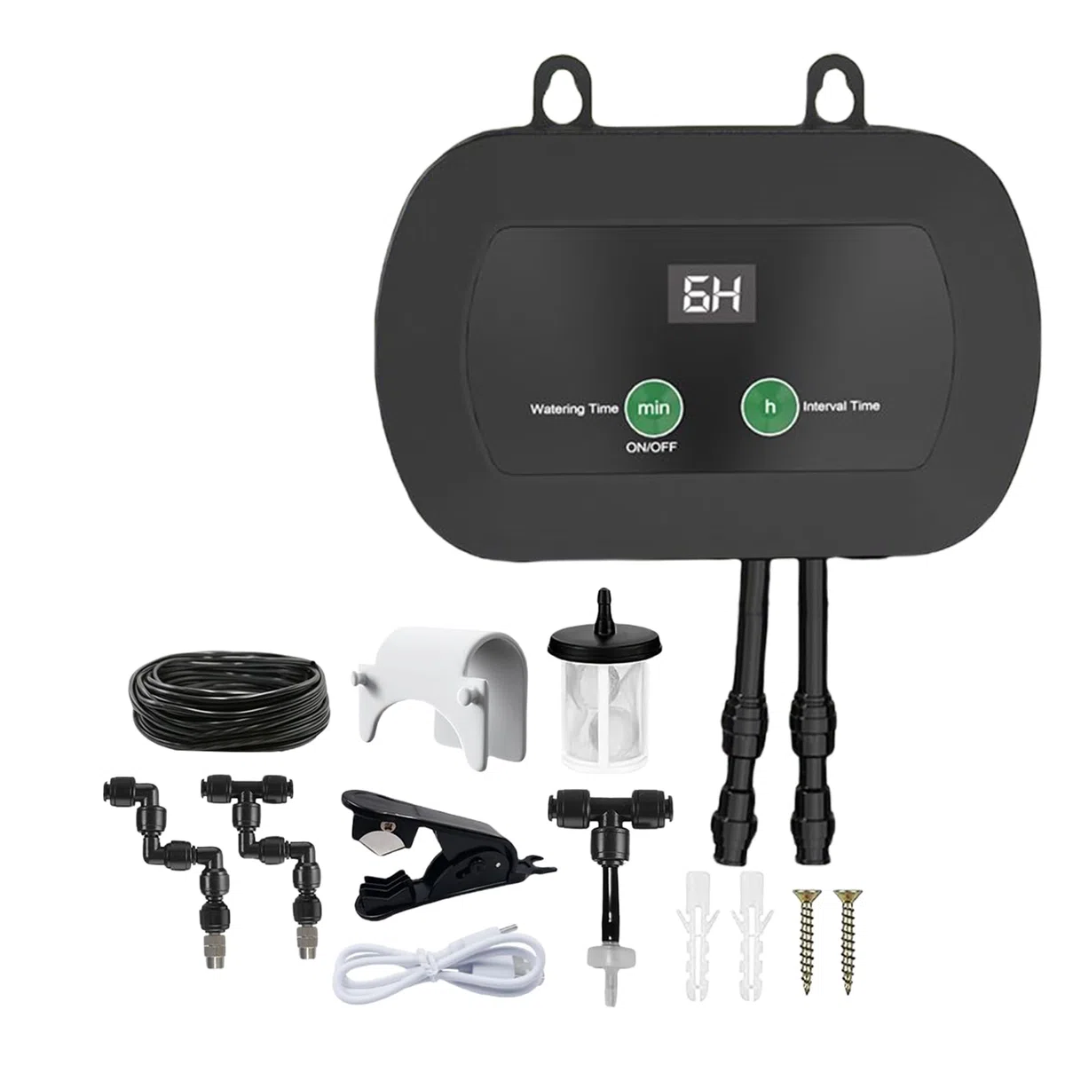 Umidificatore per Terrario - Spruzzatore Automatico con Timer per Rettili | Nebulizzatore Portatile Con Ugello Regolabile 360 Gradi Per Piante Camaleonte Rana Serpente