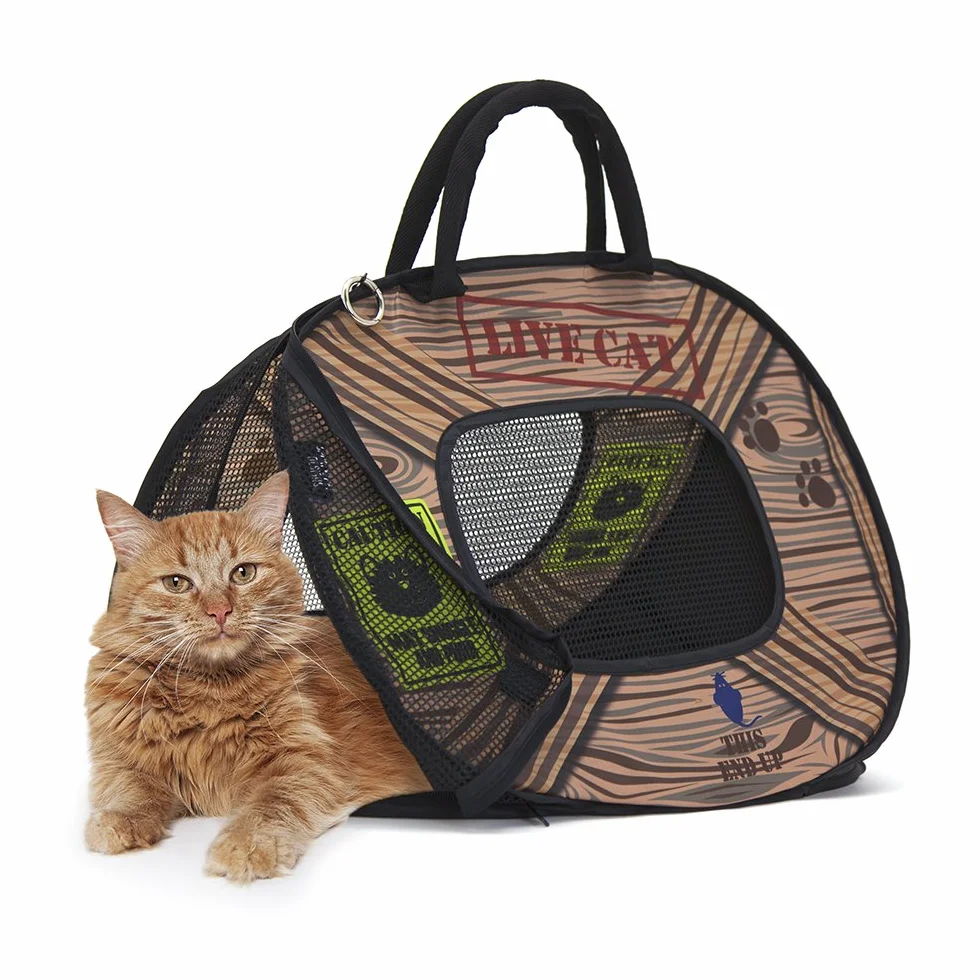 SportPet Designs - Trasportino per Gatti ad Apertura immediata, Modello Pattern