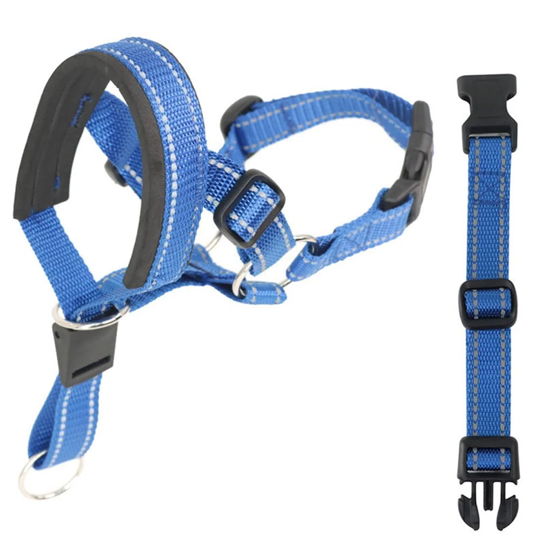 REC Collare Addestramento Cani,Muso Del Cane,Collare per Cane Cone Cinturino di Sicurezza,Cavezza da Testa per Cane,Regolabile e Facilmente Controllabile(L)