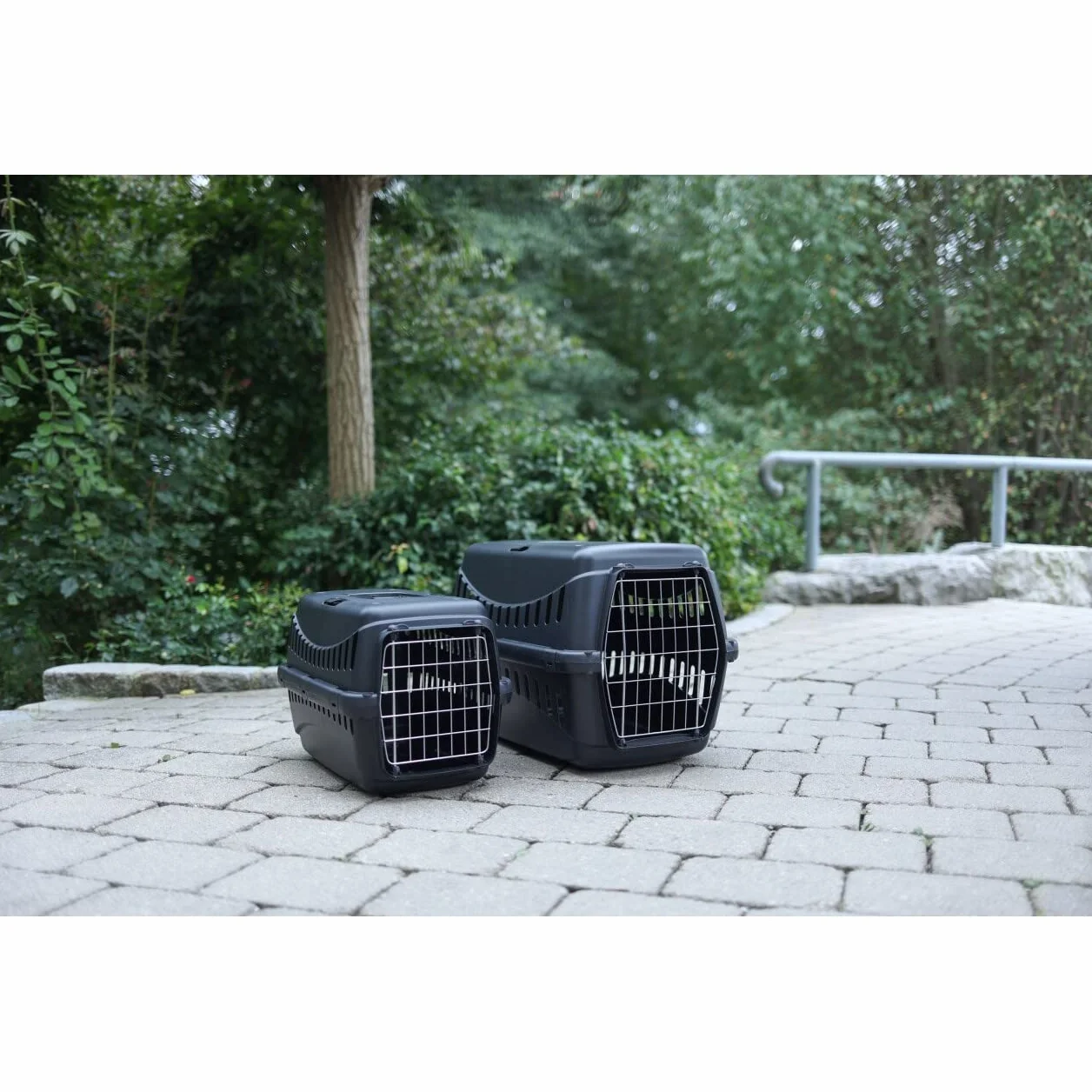 Kerbl Pet Box Trasporto Expedion Eco C, Sport Metal 58 x 38 x 38 cm, Nero