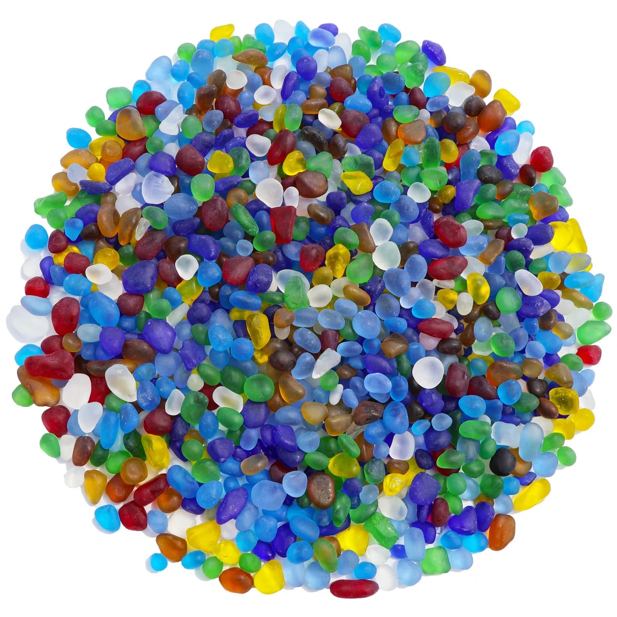 QYGL Pietre di Vetro Marino, Pietre Colorate in Vetro Smerigliato, perfette per Rocce dell'acquario, Ghiaia dell'acquario, riempitivi per vasi, Artigianato Fai da Te e Decorazioni per la casa (0,4 kg