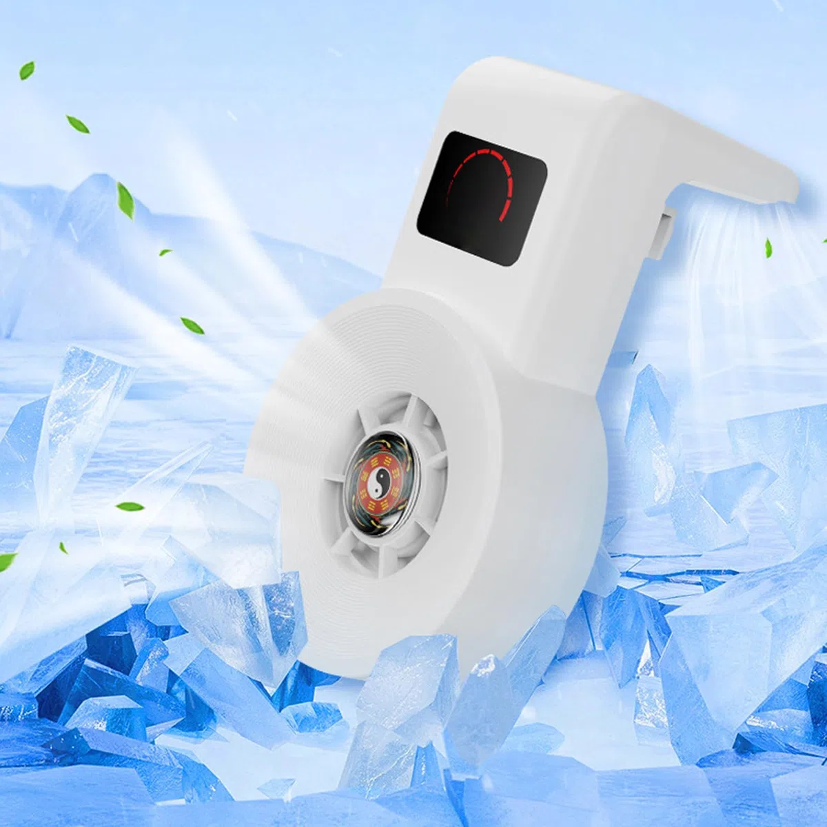Pssopp Ventilatore di Raffreddamento per Acquario, Due Velocità Regolabili, Materiale ABS, Design Compatto, per Vasche d'Acqua Dolce, Nero