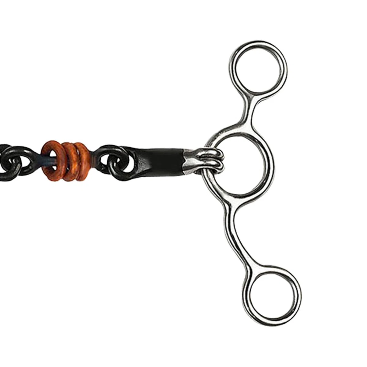 Fenteer Morso per Cavallo con Ganci per Catena, Morso per Bavaglio con Rullo per Guance, per Cavalli da Prestazione, 135 mm