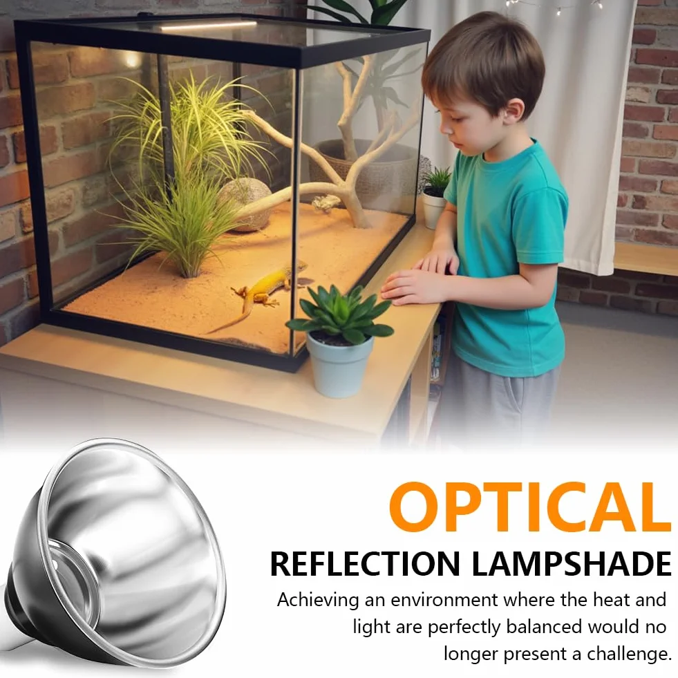HOTUT Lampada Riscaldante Tartarughe Rettile, Lampada Riscaldante UVA UVB, Kit Illuminazione Tartaruga Acquario con Timer, Temperatura Regolabile, per Tartaruga Serpente Lucertola Cacatua Camaleonte