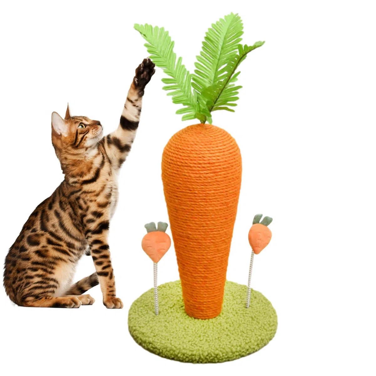 Tiragraffi per Gatti Indoor,Tiragraffi per Gatti a Forma di Carota | Simpatico tiragraffi per Gattini Tiragraffi Verticali per Gattini per Gattini Forniture per Giocattoli per Gattini