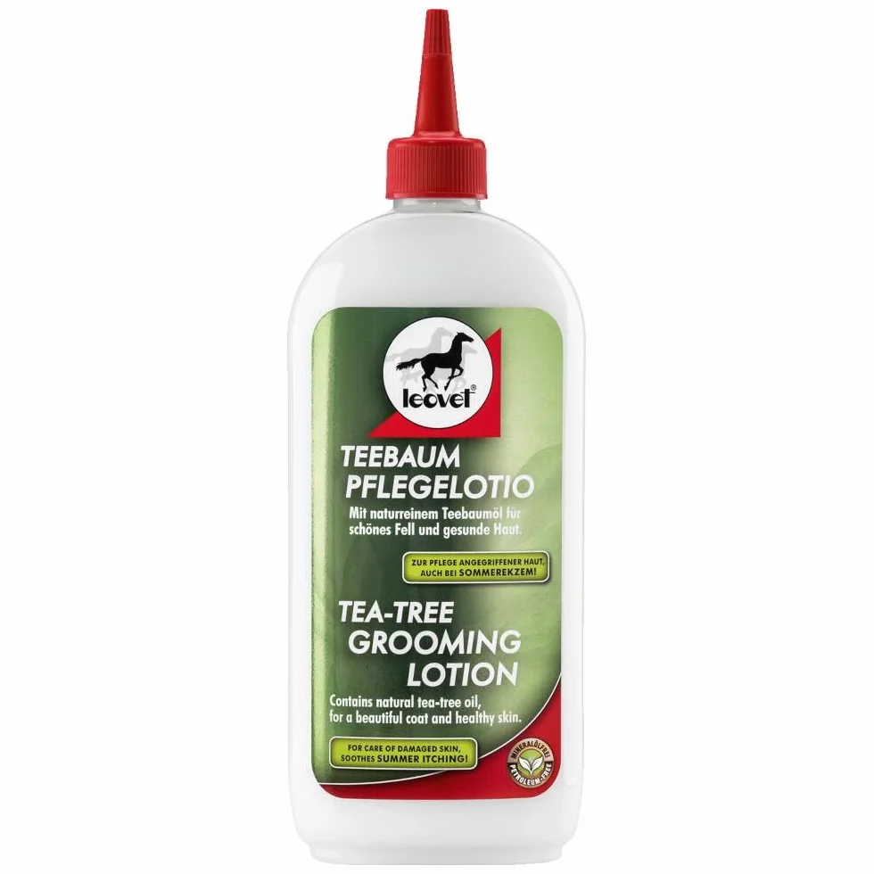 Leovet Lozione per la cura dell'albero del tè, 500 ml, cura della pelle per cavalli, idratante