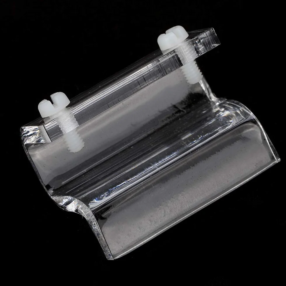 Copertura in vetro per acquario, 4 pezzi, clip per coperchio in vetro per acquari senza montatura, trasparente, supporto per supporto, adatto a vari dimensioni