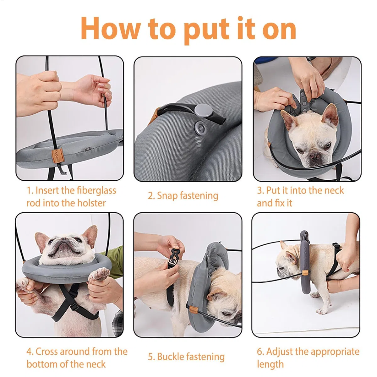 Dispositivo di guida per cani ciechi anelli di collisione per animali domestici | Collare regolabile anti-collisione per animali domestici, protezione degli occhi forniture per cani, collare paraurti