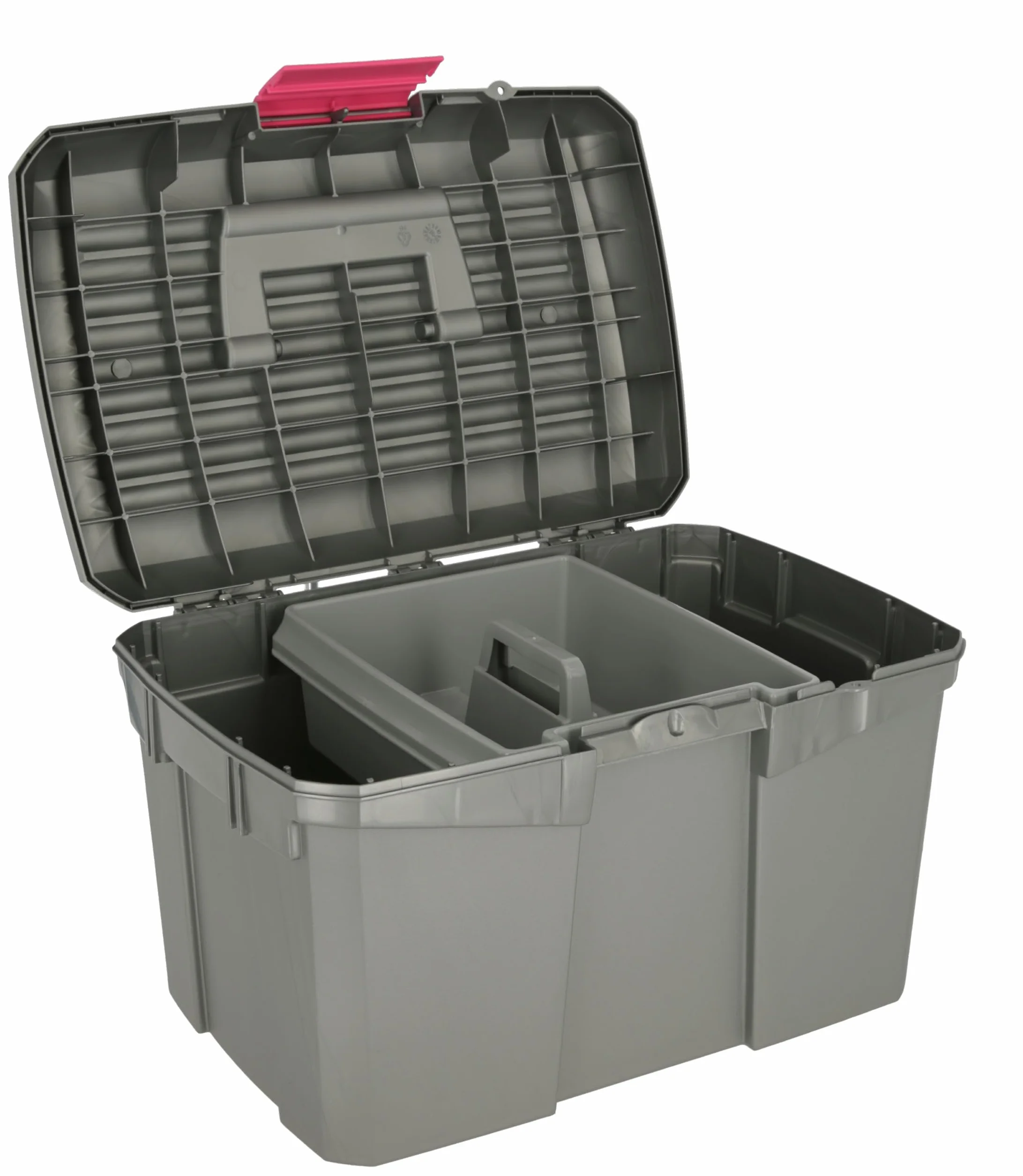 Covalliero Box puizia Siena Grigio/Rosa con Inserto Estraibile