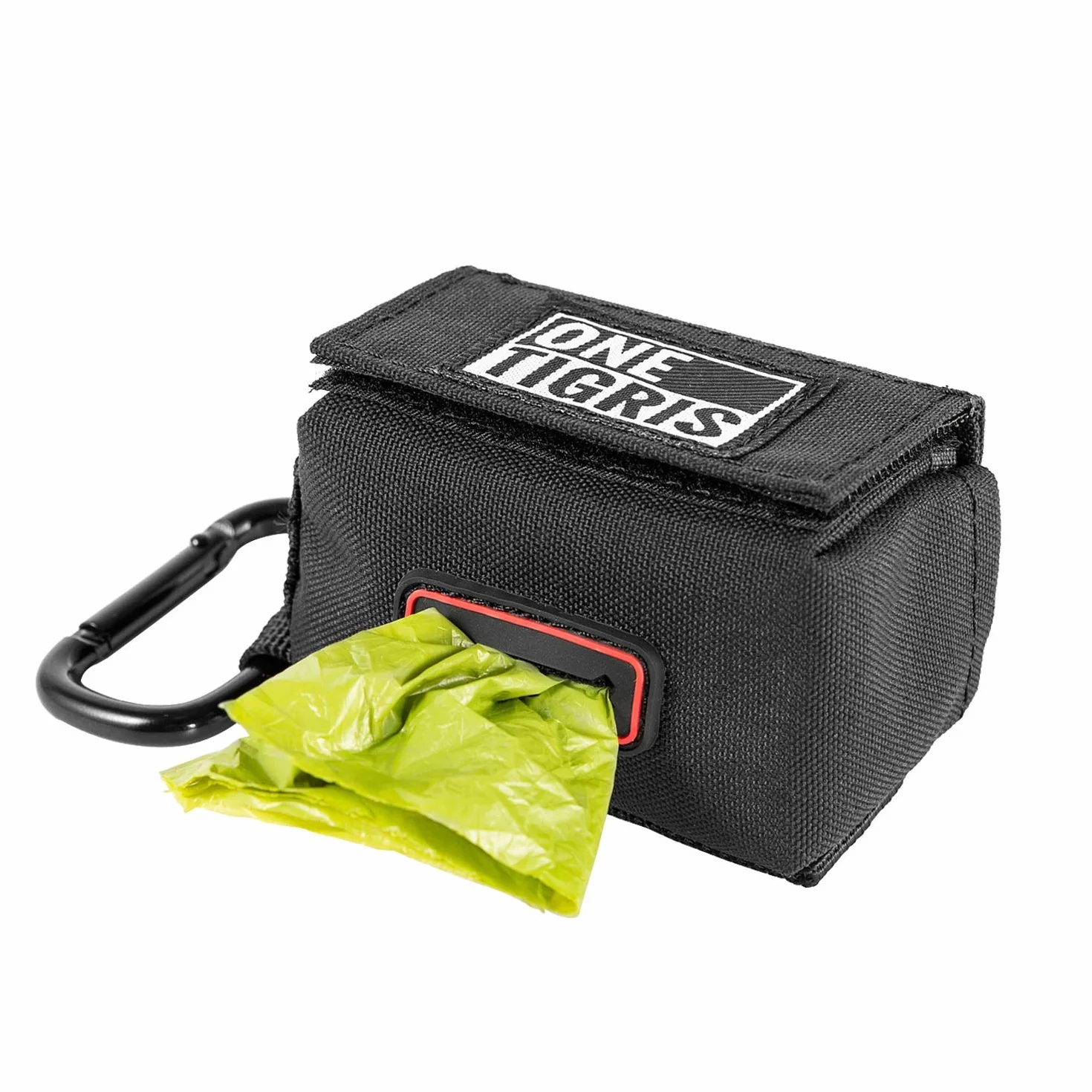 OneTigris ha migliorato il mini dispenser di sacchetti per la cacca dei cani e dei gatti e la borsa per il cambio dei bambini (nero) | Imballaggio MOREWHERE
