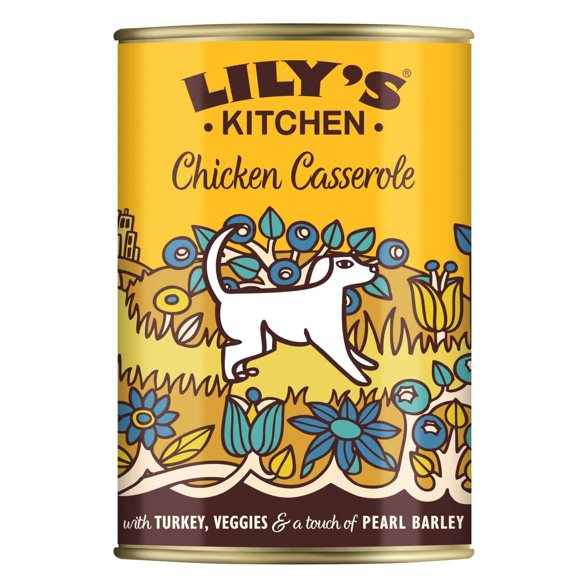 Lily's Kitchen Prodotto con ingredienti naturali Cibo umido per Cani Spezzatino di pollo con tacchino 6 x 400 g