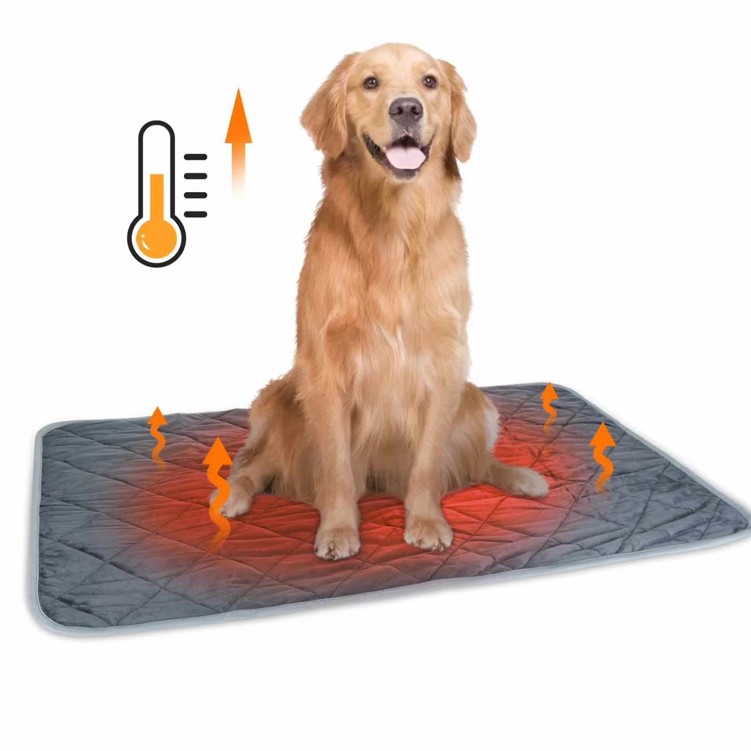 Nobleza Tappetino Autoriscaldante per Gatti e Cani, Coperta Riscaldante Domestici Animali, Lavabile Pad Caldo Eco-Friendly Antiscivolo, Termica Morbido Letto Stuoia, XXL 115x72cm