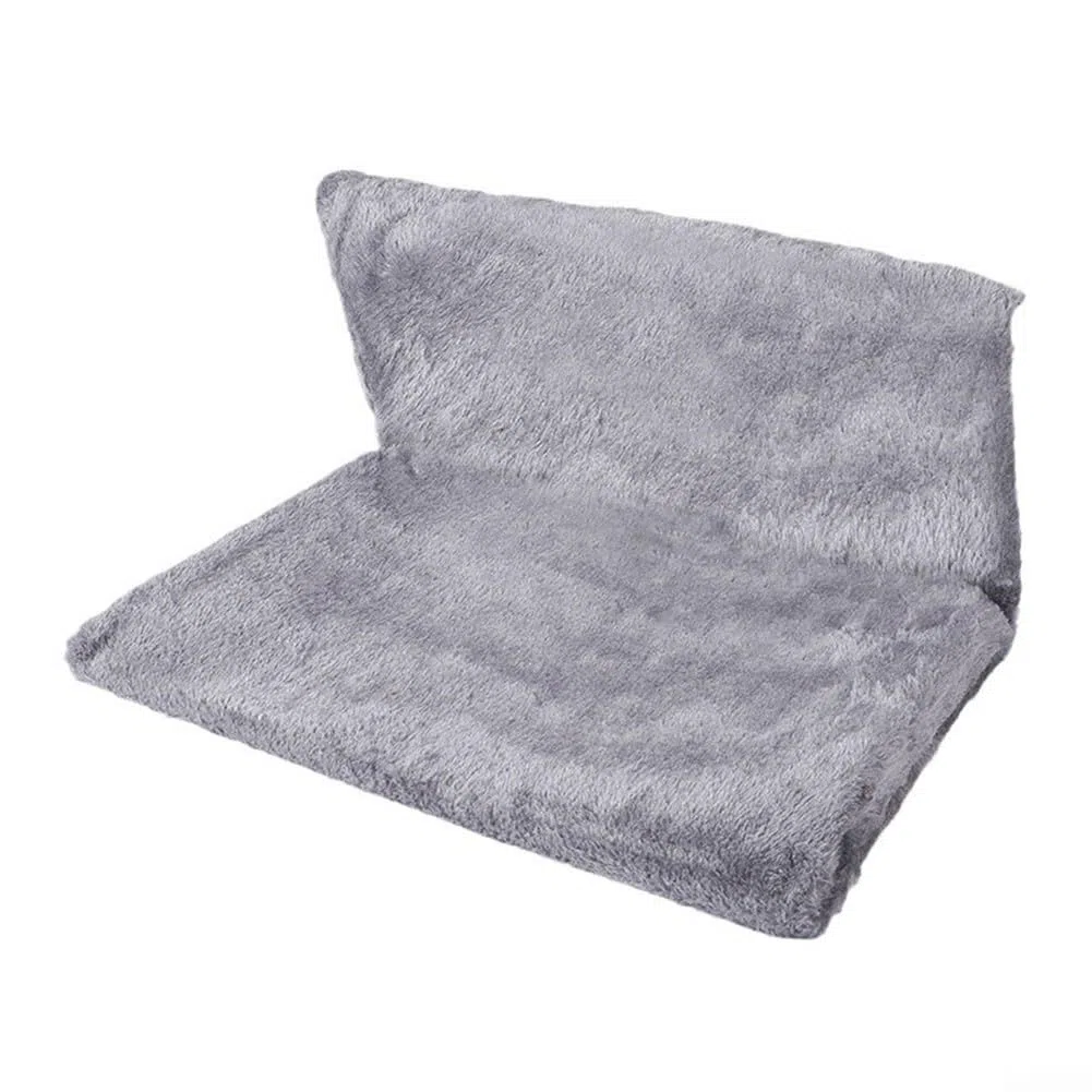 Letto per termosifone sospeso per gatti e piccoli animali domestici, morbido tessuto felpato con robusto telaio in metallo pieghevole, 45 x 30 x 24,5 cm, design accogliente e caldo per