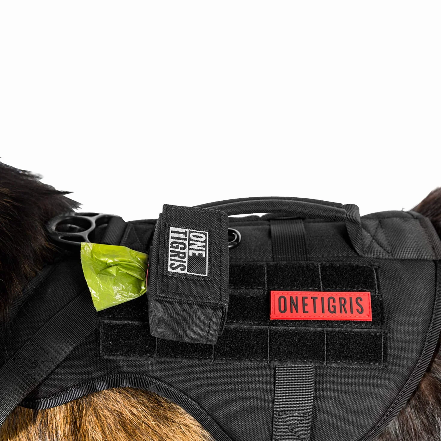 OneTigris ha migliorato il mini dispenser di sacchetti per la cacca dei cani e dei gatti e la borsa per il cambio dei bambini (nero) | Imballaggio MOREWHERE