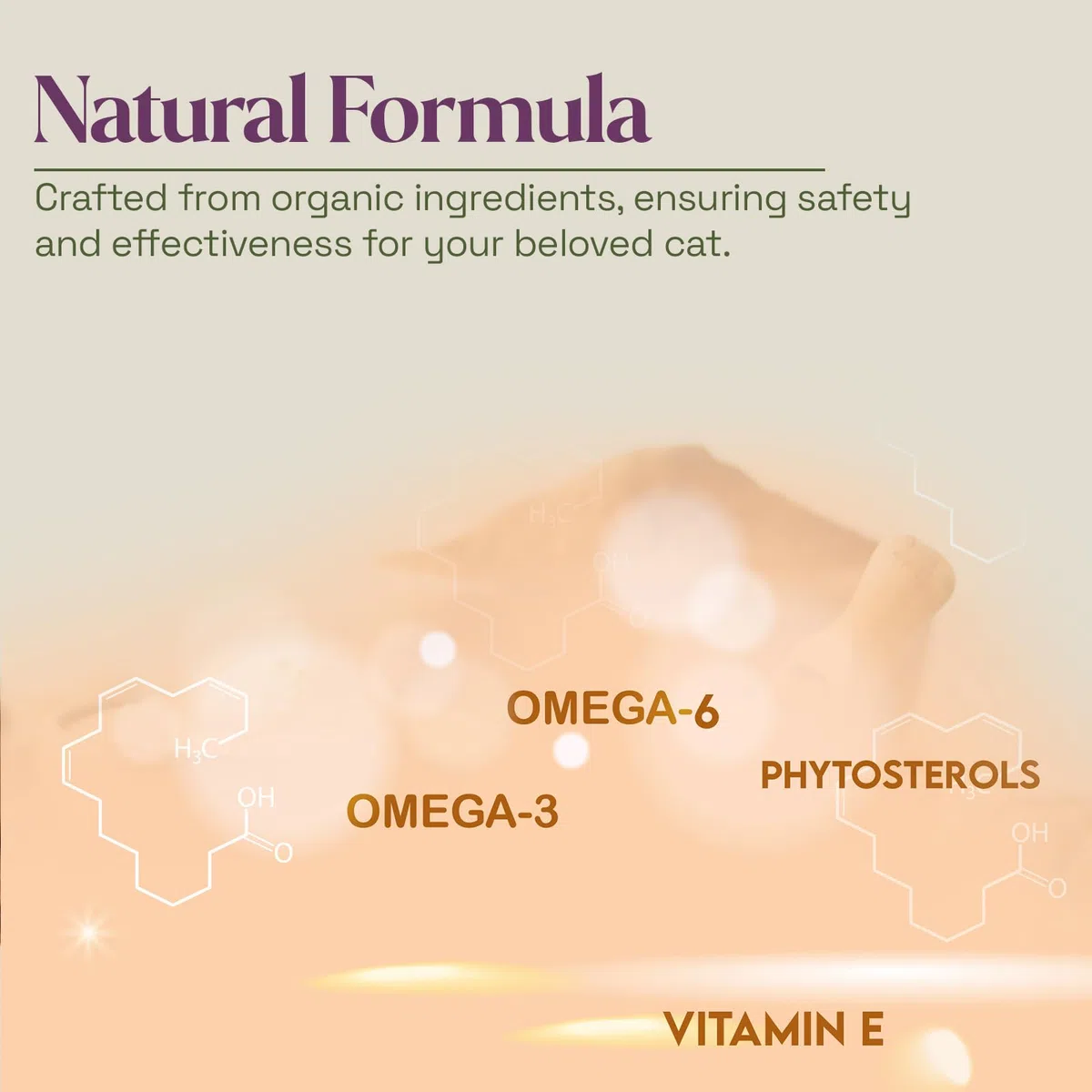 Olio Calmante per Gatti con Ingredienti Naturali ricco di Omega-3 Omega-6 Fitosteroli e Vitamina E Olio Adatto a Gatti di Tutte Le Taglie Made in Italy 10 ml - EU4CAT - EUSPHERA