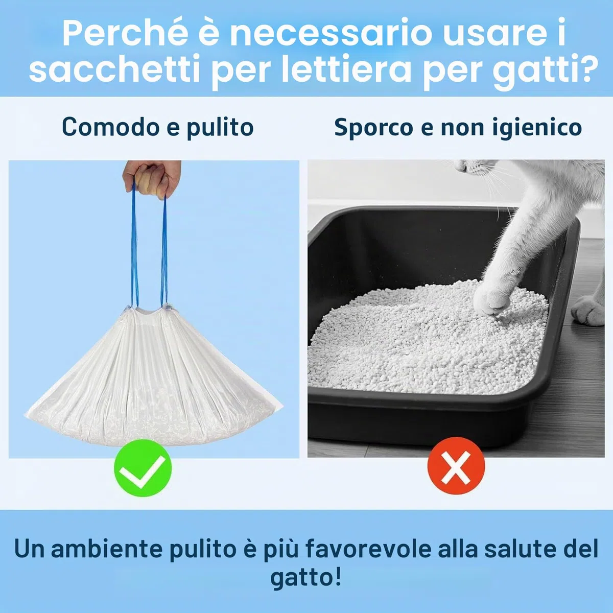 CROING PURAMAX 2, PURAMAX e PURAX - 6 rotoli di sacchetti per rifiuti di ricambio, 120 pezzi, 55 x 30 cm, sacchetti portatili per lettiera per gatti autopulente