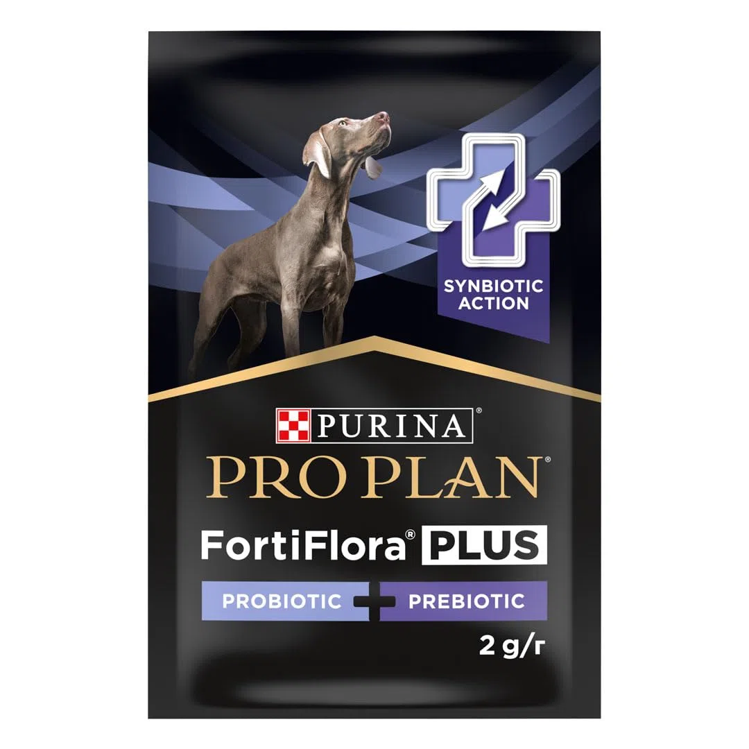PURINA | ProPlan FortiFlora Plus cani, 30 buste x 2 grammi - Aiuta a mantenere la salute del microbioma intestinale
