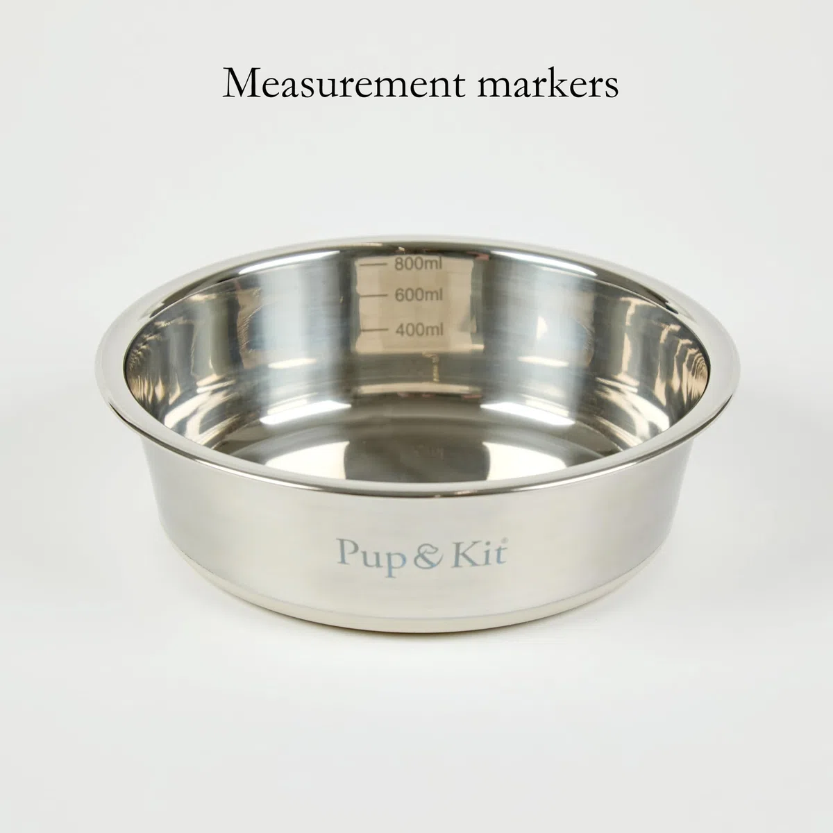 Pup & Kit Lid-it Ciotola per cani e gatti con coperchio in silicone, in acciaio inox, antiscivolo, lavabile in lavastoviglie, ideale per la conservazione degli alimenti, la preparazione dei pasti e i
