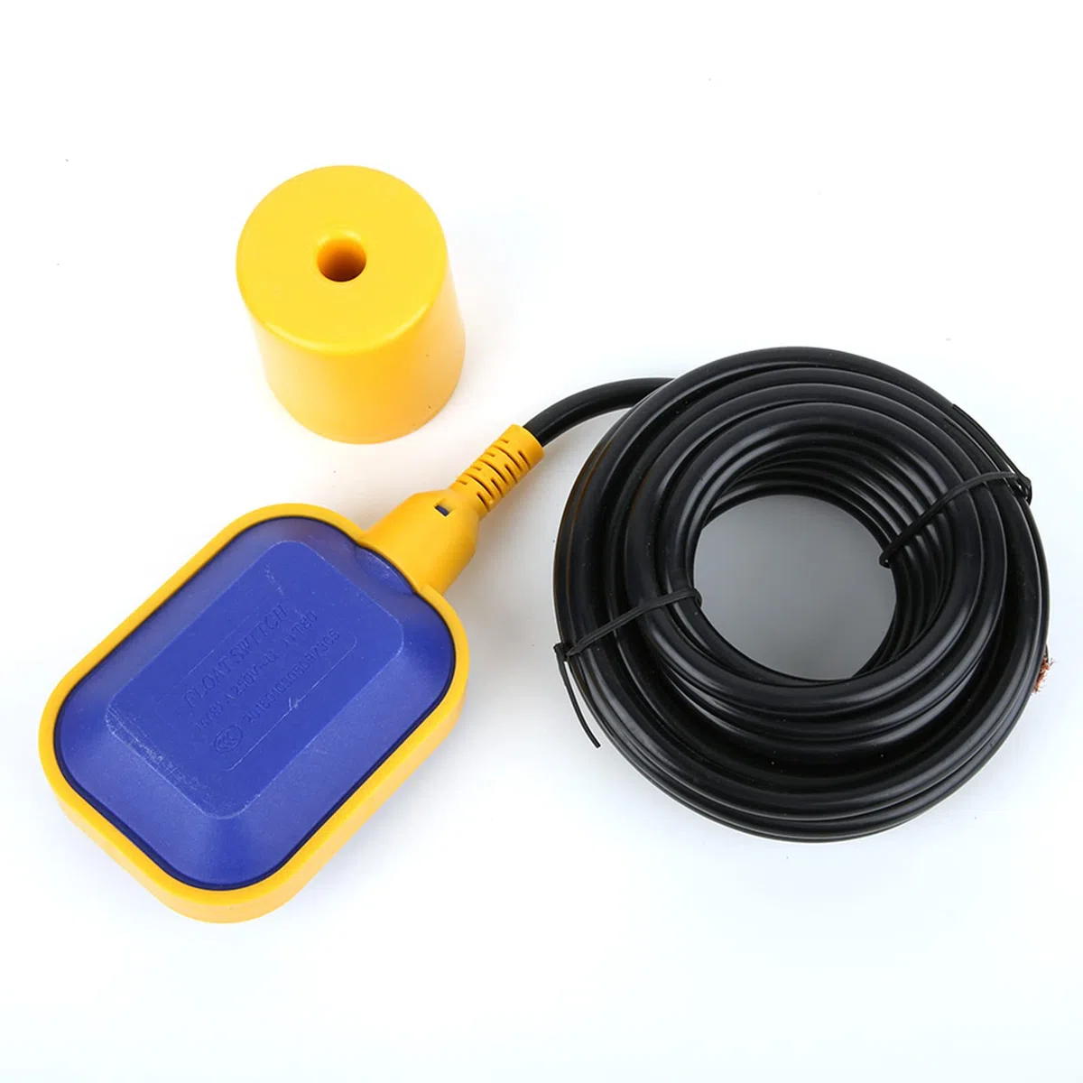 Interruttore a Galleggiante del Livello del Liquido, Materiale ABS con Cavo da 6 M, Regolatore del Livello dell'acqua Stabile per Serbatoio dell'acqua e Settico
