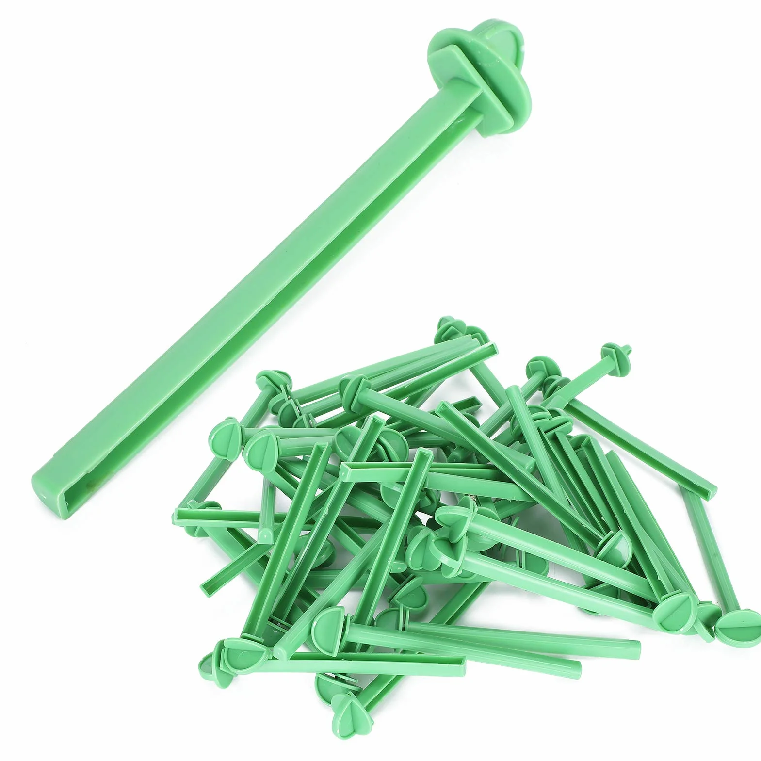Set di 50 Supporti per Bastoncini in Plastica per Gabbia Uccelli, Accessori per Parrocchetti