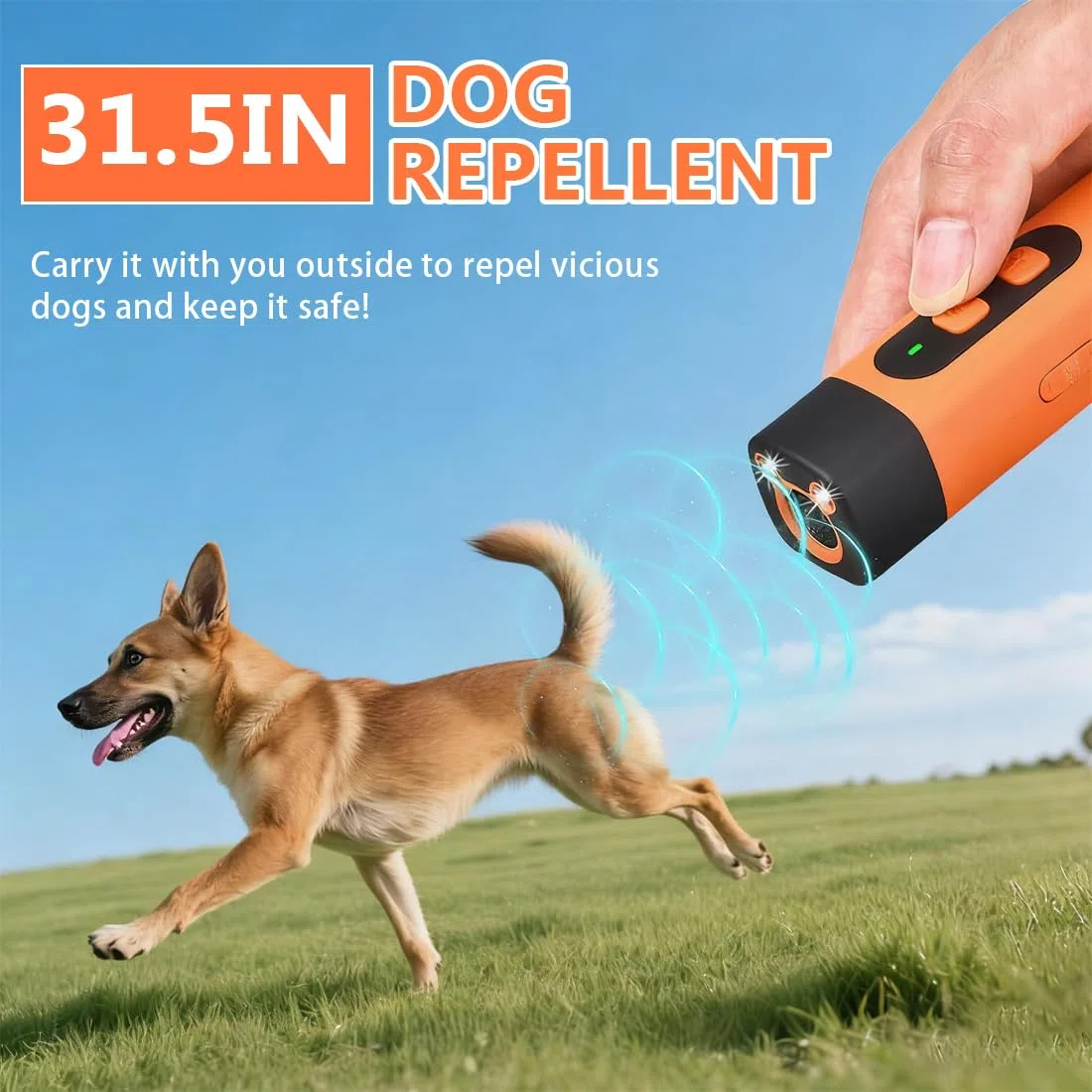 Antiabbaio Cani Potente,Scaccia cani a ultrasuoni,Antiabbaio per Cani ad Ultrasuoni,Sicuro per Taglia Piccola Media Grande, Interni ed Esterni