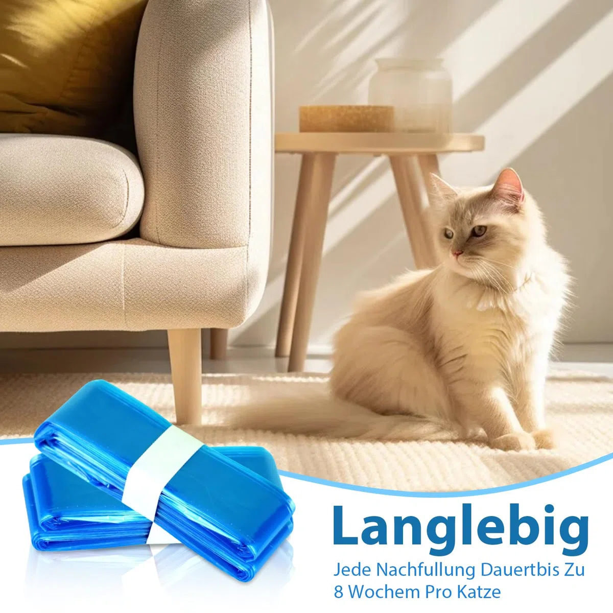 Litty Cat - Confezione da 10 ricariche per Litter Genie XL & LitterLocker Fashion & LitterLocker & LitterLocker & LitterLocker II & LitterLocker