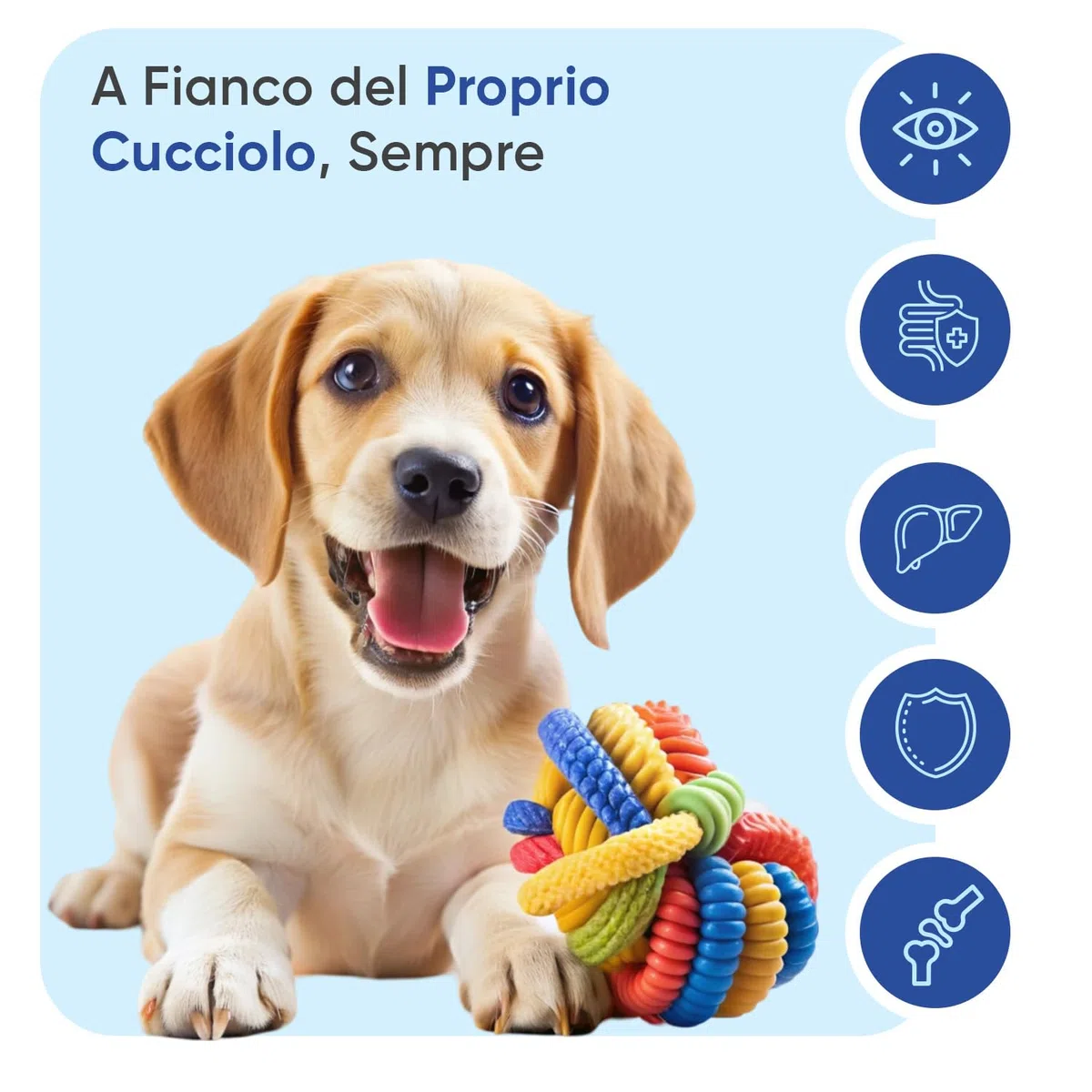 Vitamine per Cani con Minerali, 120 Compresse Masticabili, 18 Vitamine e Minerali, Sistema Immunitario, Ossa, Articolazioni e Pelo, Integratori per Cani per Tutte le Taglie e Razze, Prodotto in UE