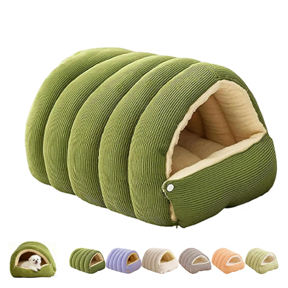 Comodo Letto Per Gatti Monster, Tana Per Gatti Da Interno, 2026 Nuovo Letto A Tenda Morbido E Caldo Per L'inverno Con Cuscino Rimovibile, Tana Calda, Per Dormire (#b,M)